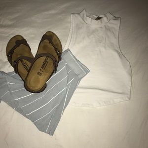 Wet Seal white crop top